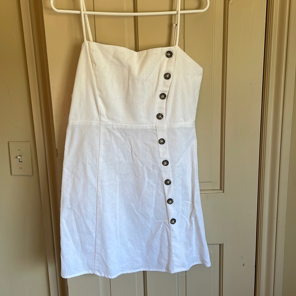 White mini dress